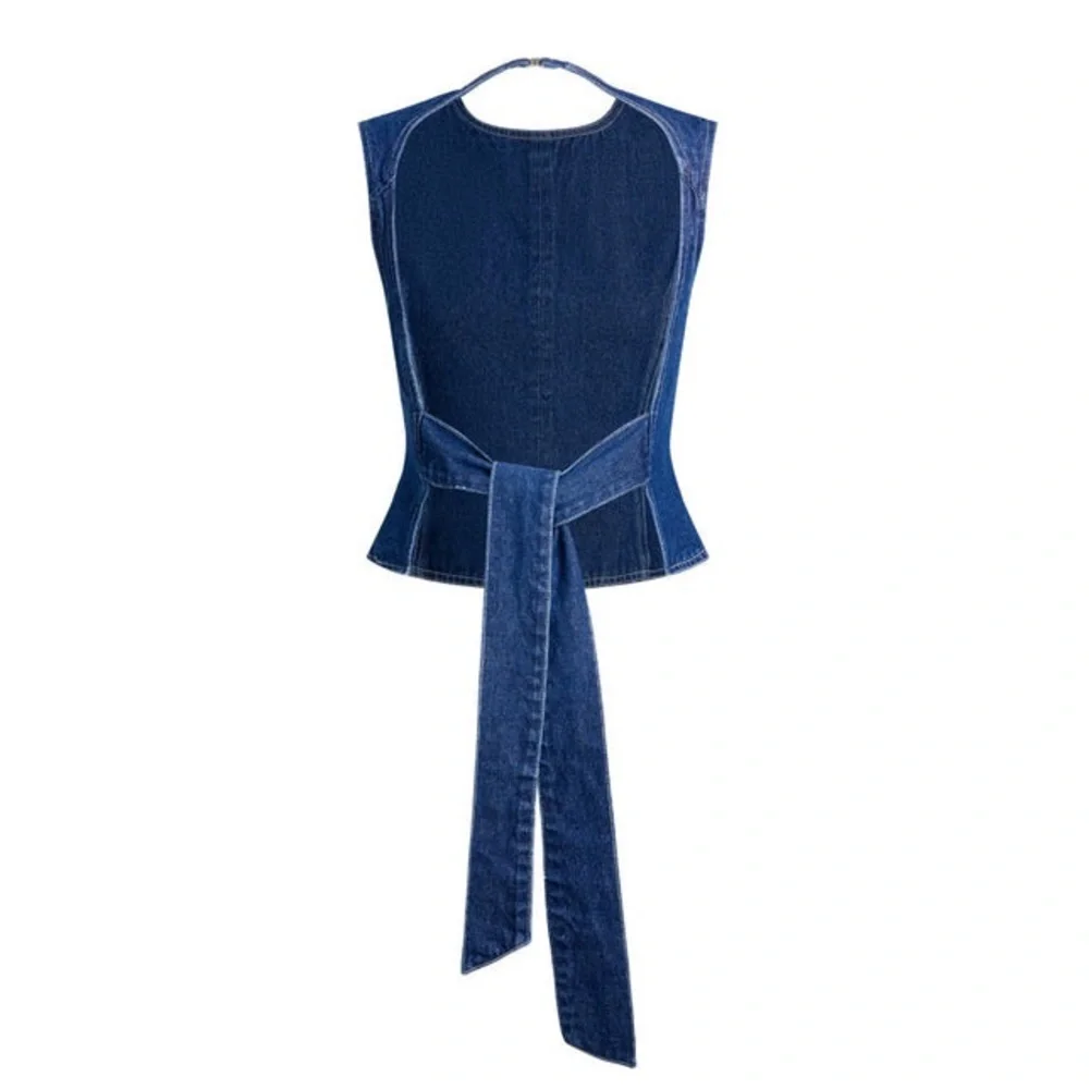 Lioness COUNTRYSIDE TOP | BLUE DENIM C27 - Picture 4 of 6